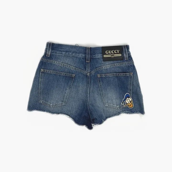 Gucci GUCCI x Donald Duck Blue Denim Shorts Size 23" - 3 Thumbnail