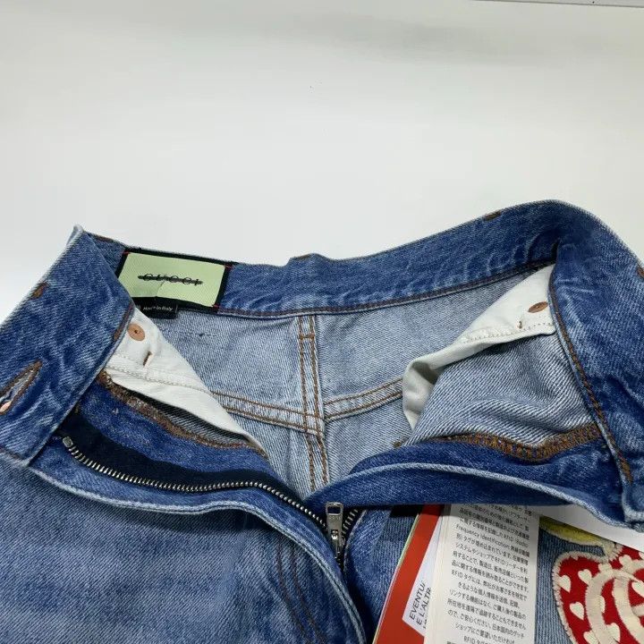 Gucci Gucci Blue Casual Apple Pattern Denim Shorts Size 24" / US 00 / IT 34 - 8 Thumbnail