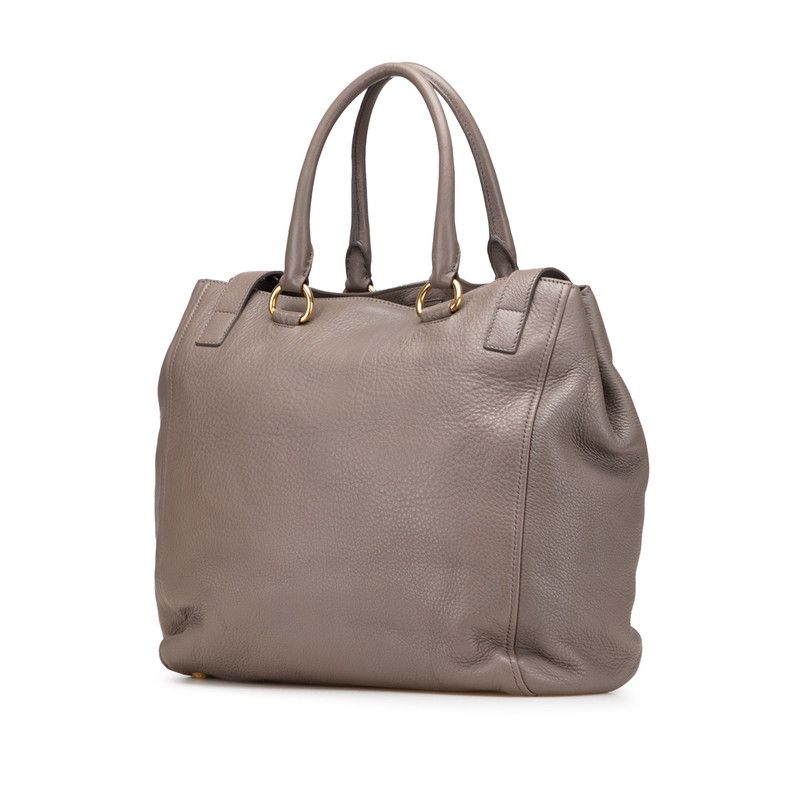 Prada Prada Prada Official Unnamed Leather Tote Bag Leather Tote Bag Size ONE SIZE - 2 Thumbnail