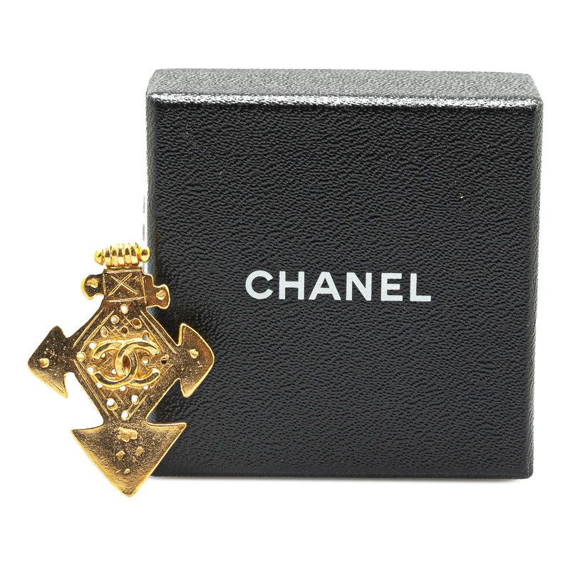Chanel Chanel Chanel Coco Mark Brooch Metal Brooch DUTY FREE for USA Size ONE SIZE - 5 Thumbnail