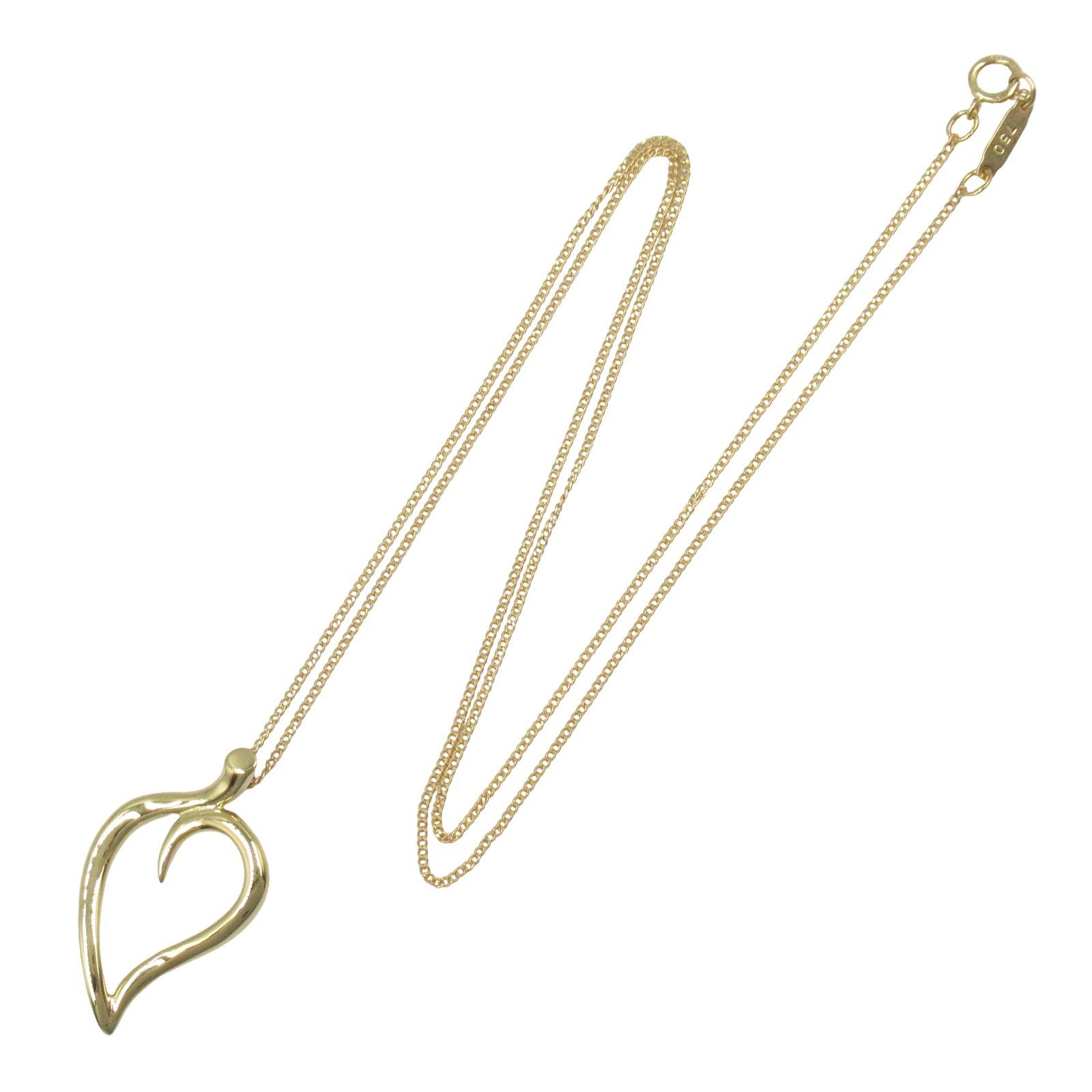 Tiffany & Co. Tiffany & Co. Tiffany & Co. Leaf Heart Au750 Necklace Metal Necklace Size ONE SIZE - 2 Thumbnail