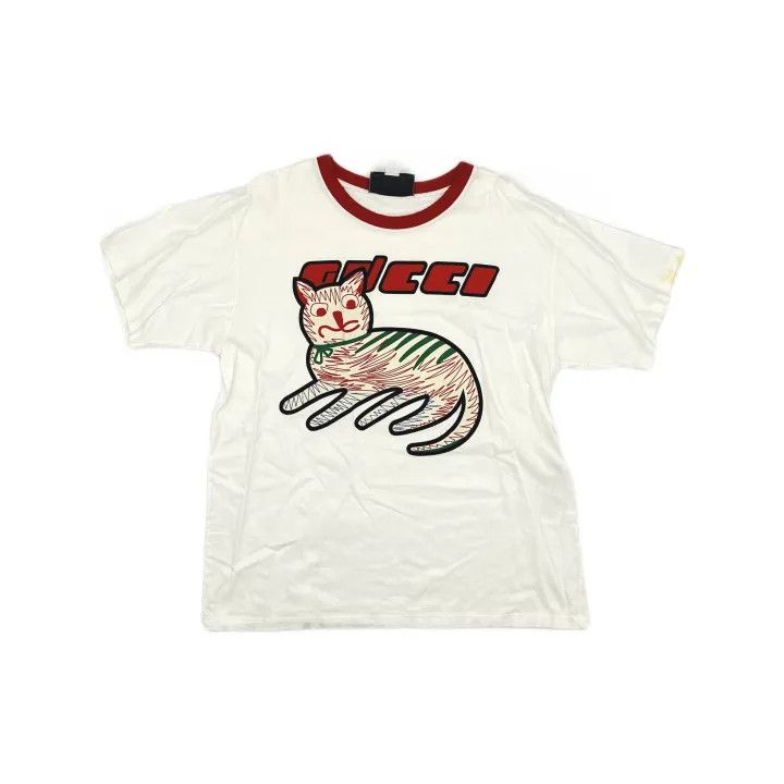 Gucci Gucci Cat Print Oversized T-Shirt for Women Size XL / US 12-14 / IT 48-50 - 2 Thumbnail