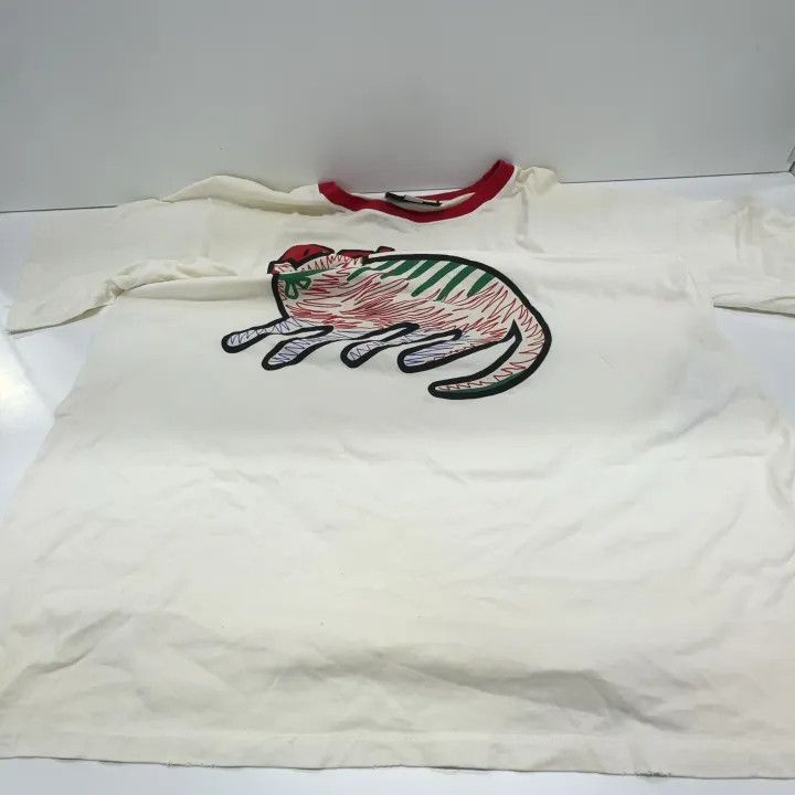 Gucci Gucci Cat Print Oversized Short Sleeve T-shirt Size L / US 10 / IT 46 - 12 Thumbnail