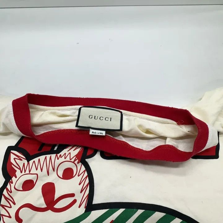 Gucci Gucci Cat Print Oversized Short Sleeve T-shirt Size L / US 10 / IT 46 - 10 Thumbnail