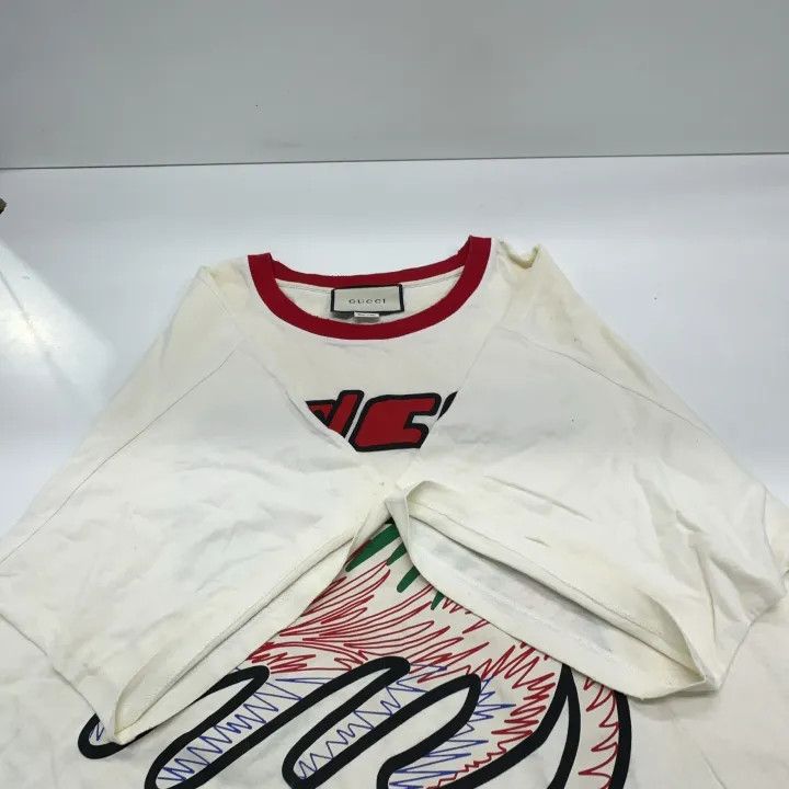 Gucci Gucci Cat Print Oversized Short Sleeve T-shirt Size L / US 10 / IT 46 - 13 Thumbnail