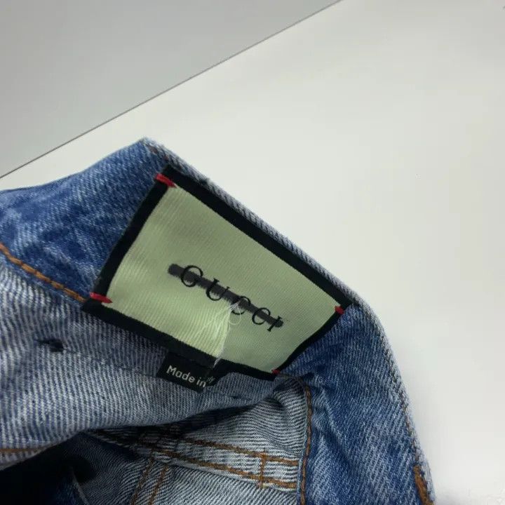 Gucci Gucci Apple Logo Casual Denim Shorts Size 24" / US 00 / IT 34 - 6 Thumbnail