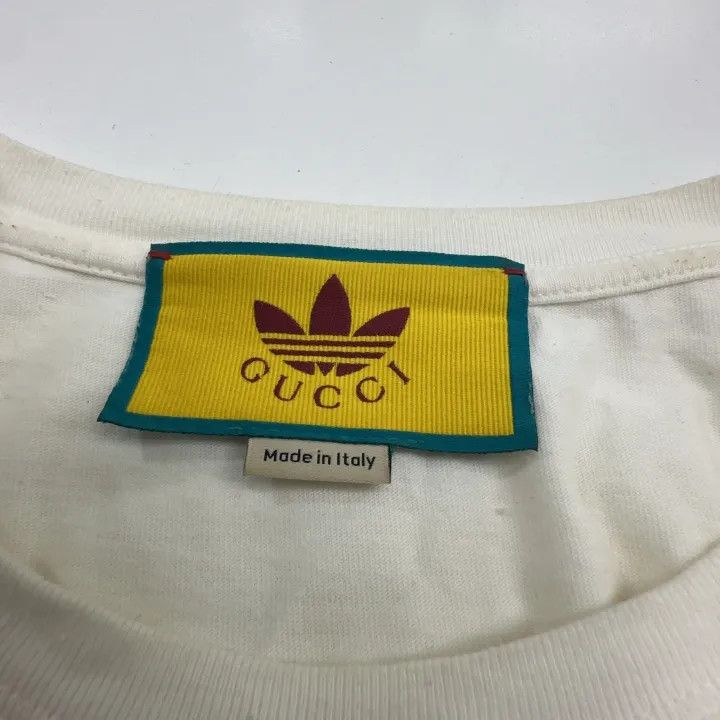 Gucci Gucci x Adidas Logo Printed T-Shirt Size L / US 10 / IT 46 - 4 Thumbnail