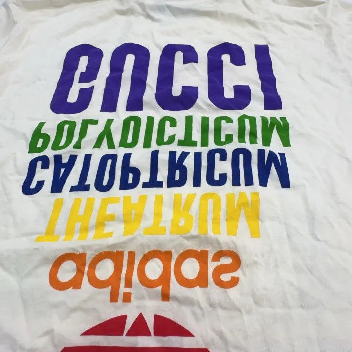Gucci Gucci x Adidas Logo Printed T-Shirt Size L / US 10 / IT 46 - 5 Thumbnail