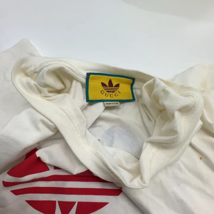 Gucci Gucci x Adidas Logo Printed T-Shirt Size L / US 10 / IT 46 - 10 Thumbnail