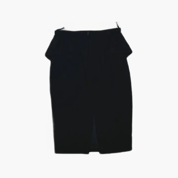 Gucci Gucci Black Split Hem Skirt Size 38" / US 16 / IT 52 - 3 Thumbnail