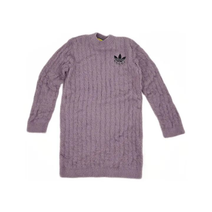 Gucci GUCCI x adidas Purple Long Sleeve Dress Size L / US 10 / IT 46 - 2 Thumbnail