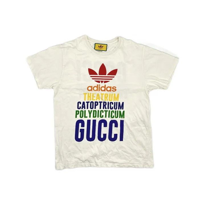 Gucci Gucci x Adidas Logo Print T-Shirt Size M / US 6-8 / IT 42-44 - 2 Thumbnail