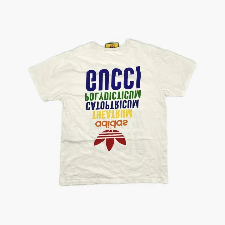 Gucci Gucci x Adidas Logo Print T-Shirt Size M / US 6-8 / IT 42-44 - 3 Thumbnail