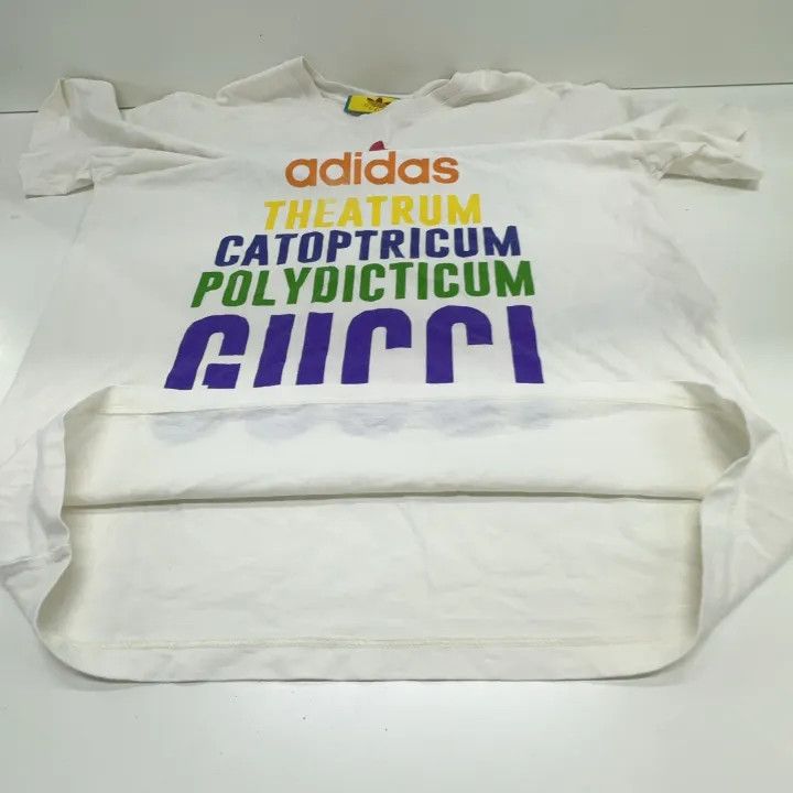 Gucci Gucci x Adidas Logo Print T-Shirt Size M / US 6-8 / IT 42-44 - 11 Thumbnail