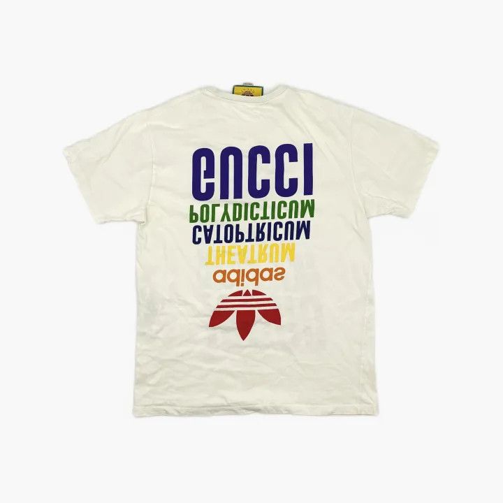 Gucci Gucci x Adidas Logo Print T-Shirt Size M / US 6-8 / IT 42-44 - 3 Thumbnail