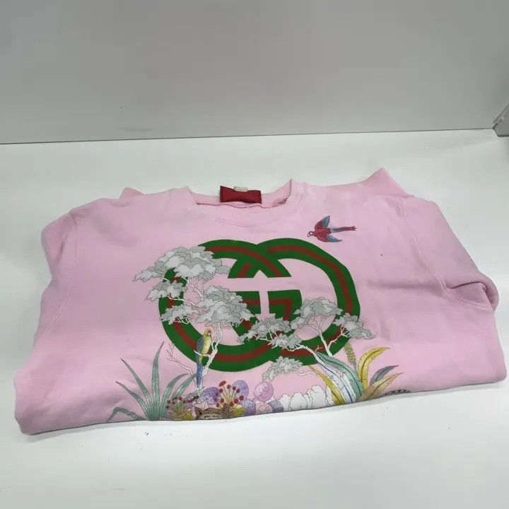 Gucci Gucci SS22 Pink Tiger Print Sweatshirt Size M / US 6-8 / IT 42-44 - 11 Thumbnail