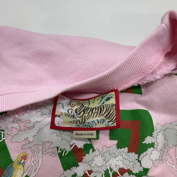 Gucci Gucci SS22 Pink Tiger Print Sweatshirt Size M / US 6-8 / IT 42-44 - 6 Thumbnail