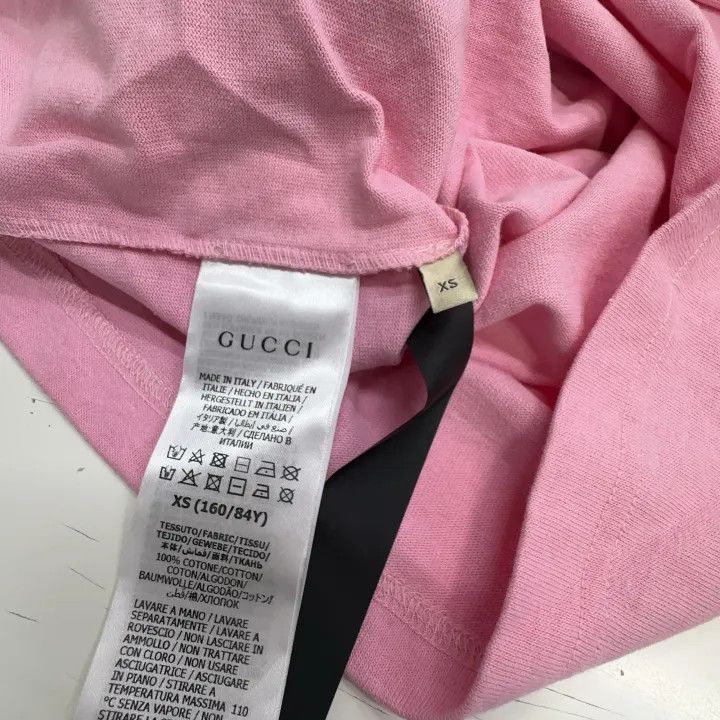 Gucci Gucci Pink Loose Fit Graphic T-Shirt Size XS / US 0-2 / IT 36-38 - 3 Thumbnail