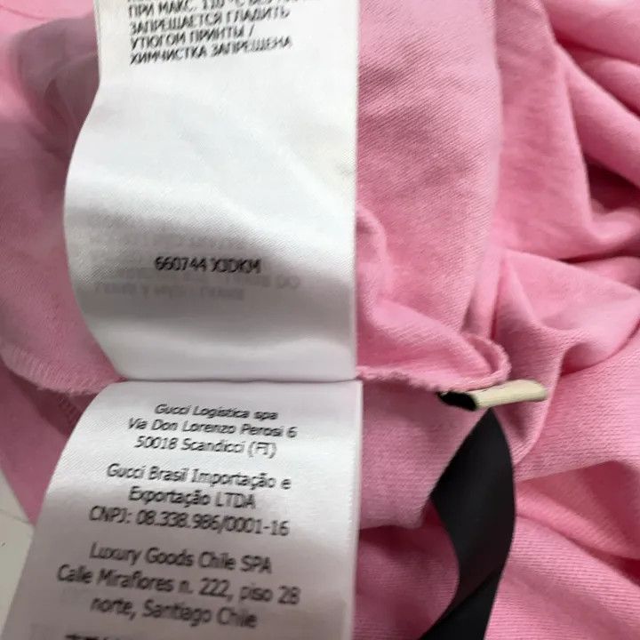 Gucci Gucci Pink Loose Fit Graphic T-Shirt Size XS / US 0-2 / IT 36-38 - 4 Thumbnail