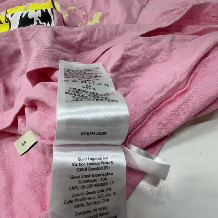 Gucci Gucci Love Parade Cartoon Pink T-Shirt Size S / US 4 / IT 40 - 5 Thumbnail