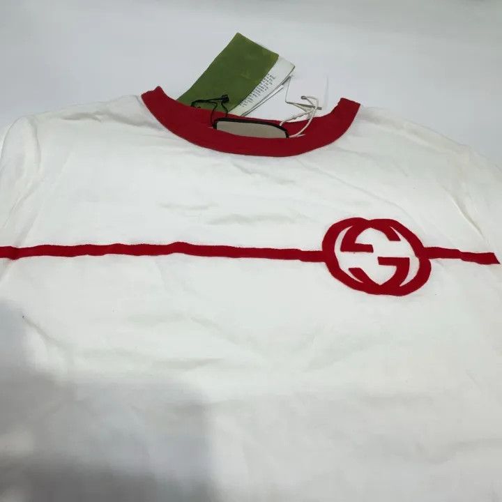 Gucci Gucci Logo Print Round Neck T-Shirt Size M / US 6-8 / IT 42-44 - 7 Thumbnail