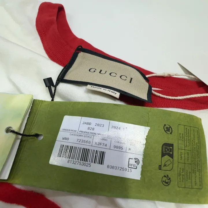 Gucci Gucci Logo Print Round Neck T-Shirt Size M / US 6-8 / IT 42-44 - 6 Thumbnail