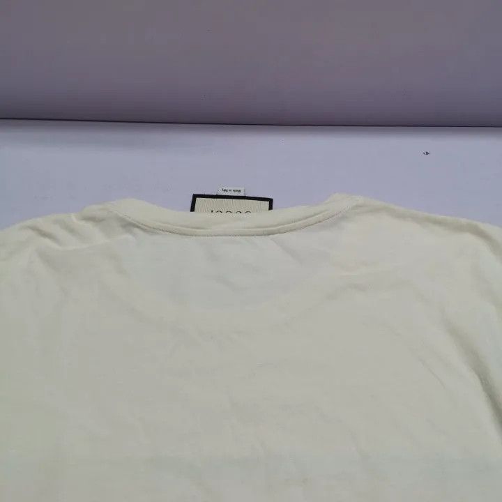 Gucci Gucci Boutique Printed T-Shirt in Beige Size M / US 6-8 / IT 42-44 - 7 Thumbnail
