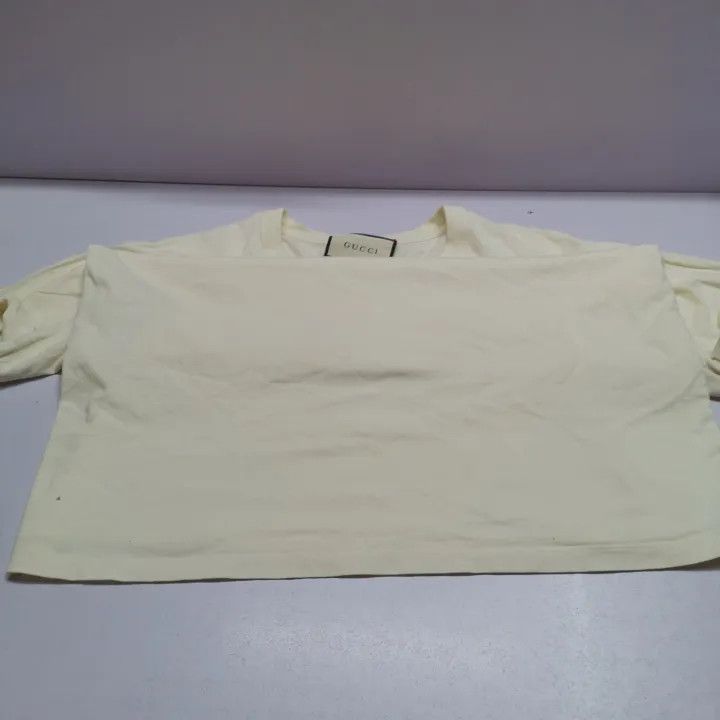 Gucci Gucci Boutique Printed T-Shirt in Beige Size M / US 6-8 / IT 42-44 - 15 Thumbnail