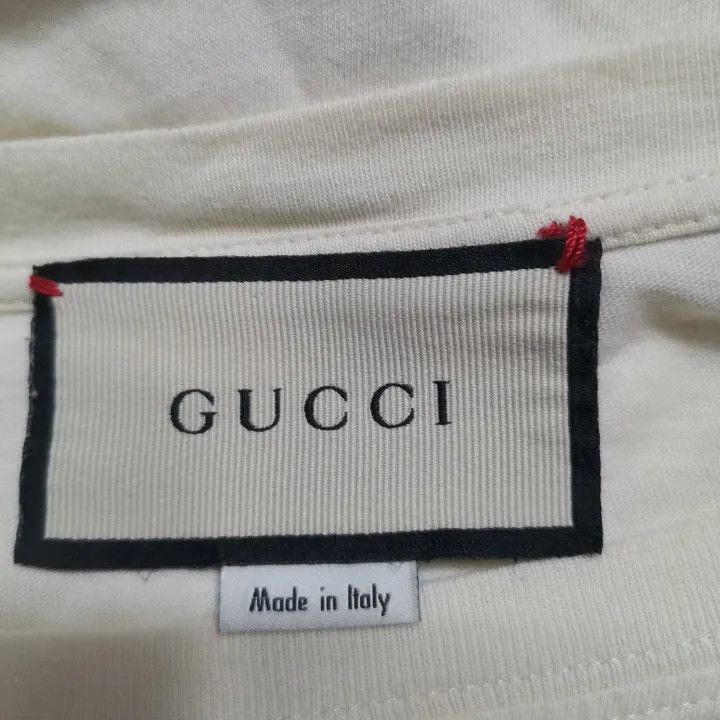 Gucci Gucci Boutique Printed T-Shirt in Beige Size M / US 6-8 / IT 42-44 - 4 Thumbnail