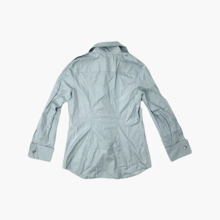 Gucci GUCCI Blue Long Sleeve Button-Up Shirt Size S / US 4 / IT 40 - 3 Thumbnail