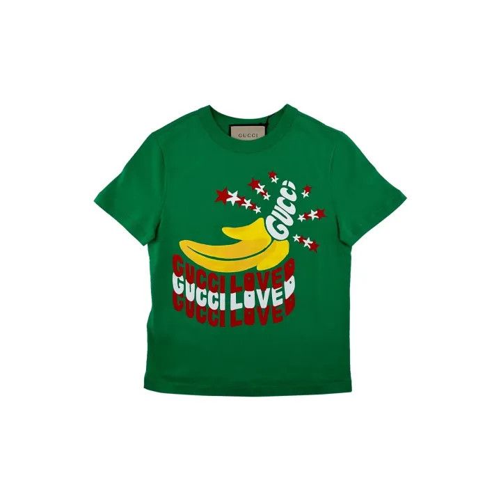 Gucci Gucci FW24 Green Letter Print T-shirt Size XS / US 0-2 / IT 36-38 - 2 Thumbnail