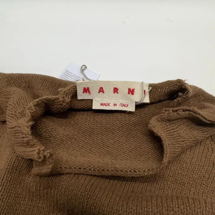 Marni Marni Brown Fitted Knit Sweater for Women Size S / US 4 / IT 40 - 5 Thumbnail