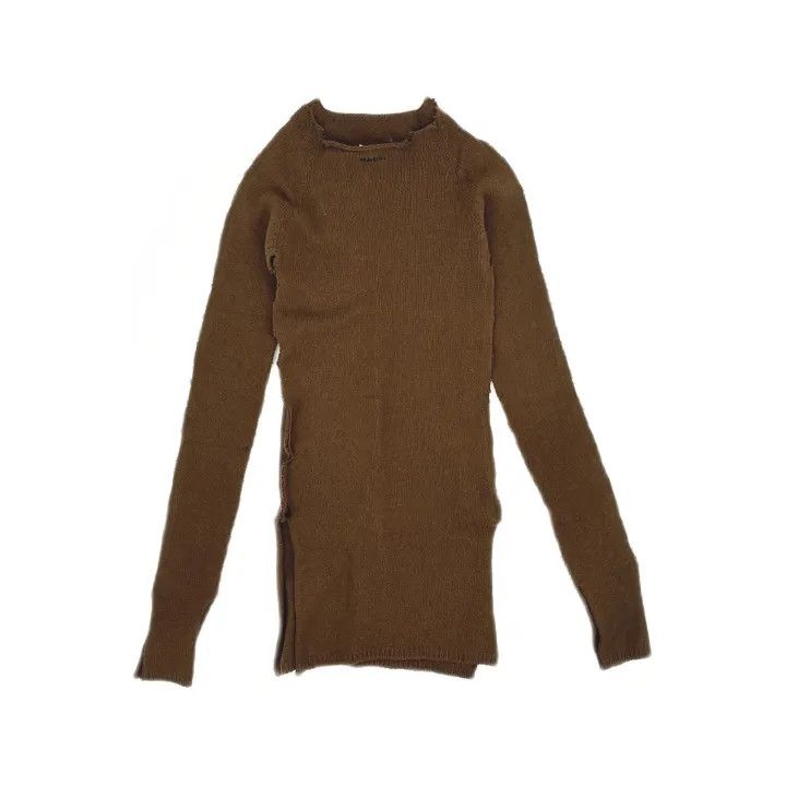 Marni Marni Brown Fitted Knit Sweater for Women Size S / US 4 / IT 40 - 2 Thumbnail