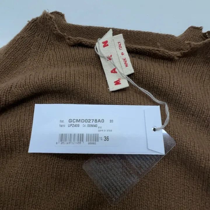 Marni Marni Brown Fitted Knit Sweater for Women Size S / US 4 / IT 40 - 4 Thumbnail