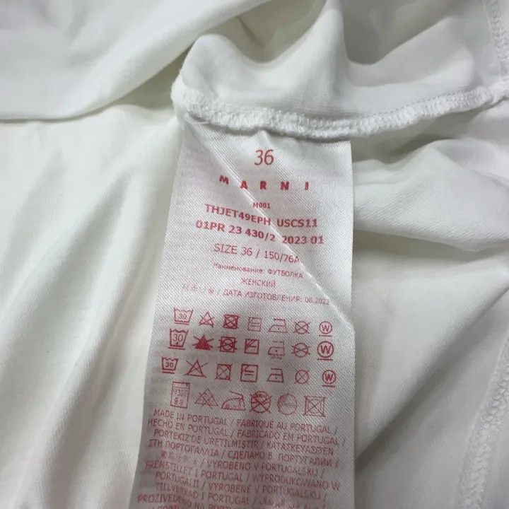 Marni Marni SS23 Logo Print Short Sleeve T-Shirt Size S / US 4 / IT 40 - 4 Thumbnail