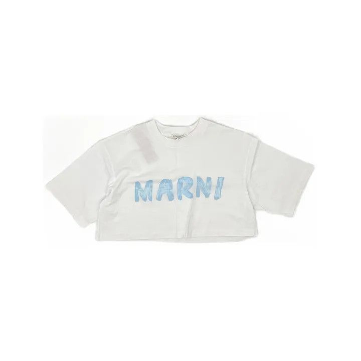 Marni Marni SS24 Letter Print Cropped T-Shirt Size M / US 6-8 / IT 42-44 - 2 Thumbnail