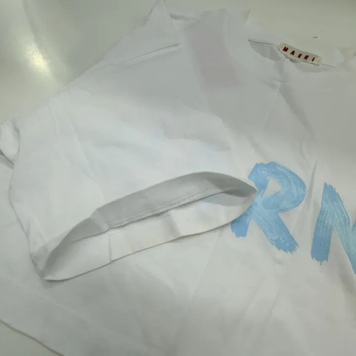 Marni Marni SS24 Letter Print Cropped T-Shirt Size M / US 6-8 / IT 42-44 - 9 Thumbnail
