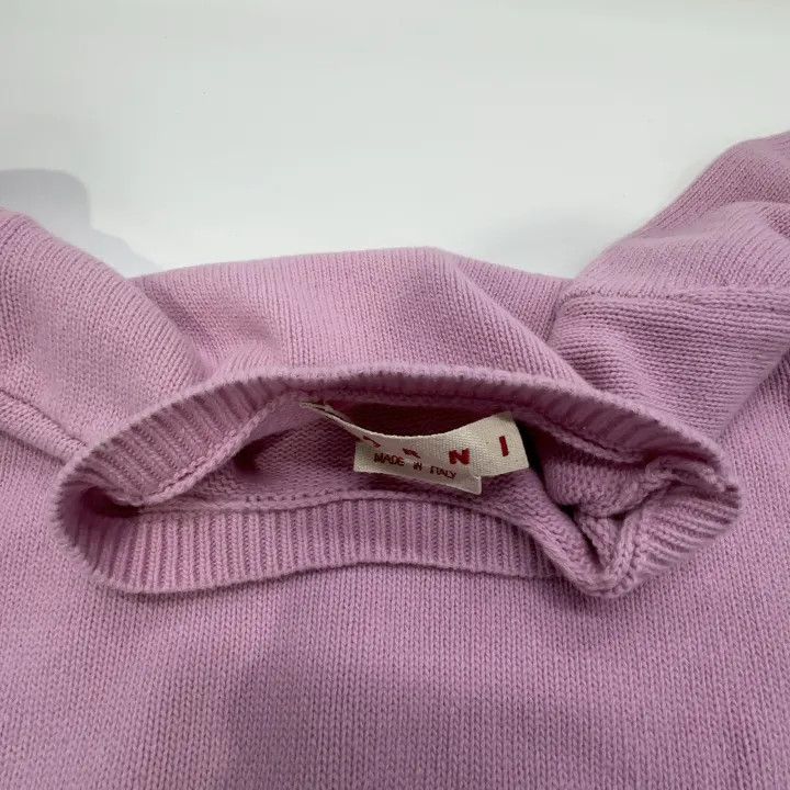 Marni Marni Pink Embroidered Logo Cropped Sweater Size M / US 6-8 / IT 42-44 - 6 Thumbnail