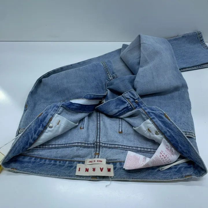 Marni Marni FW22 Light Blue Straight Leg Jeans Size 40" / US 18 - 6 Thumbnail