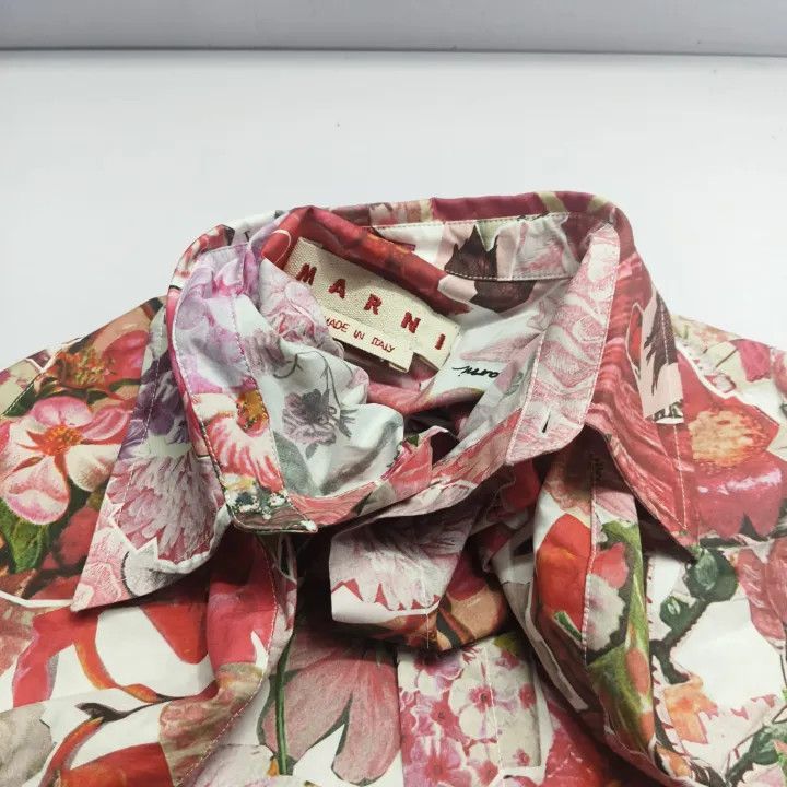 Marni Marni Floral Print Short Sleeve Shirt for Women Size M / US 6-8 / IT 42-44 - 7 Thumbnail