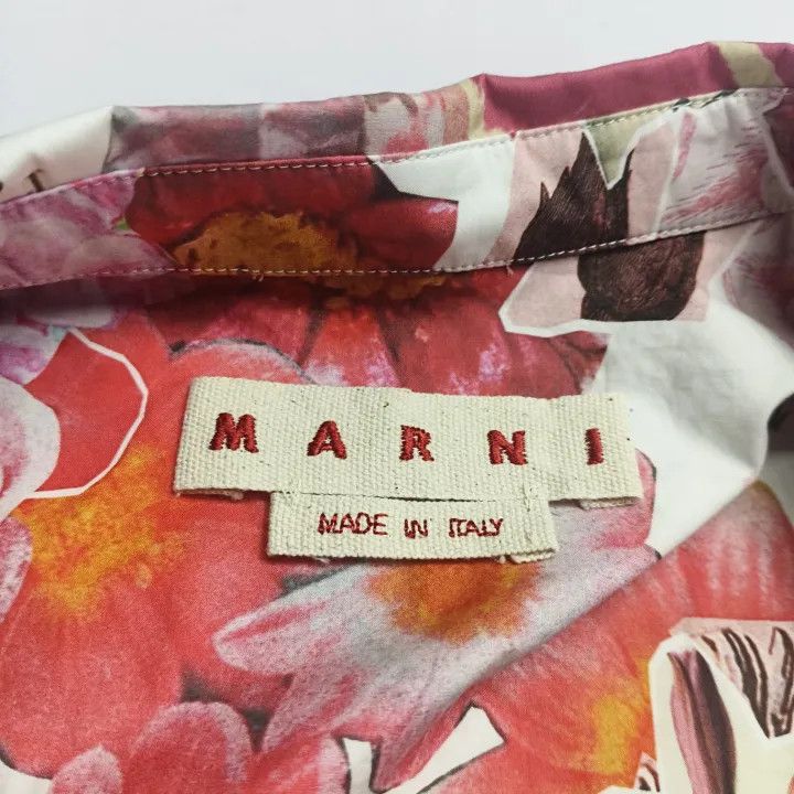 Marni Marni Floral Print Short Sleeve Shirt for Women Size M / US 6-8 / IT 42-44 - 4 Thumbnail