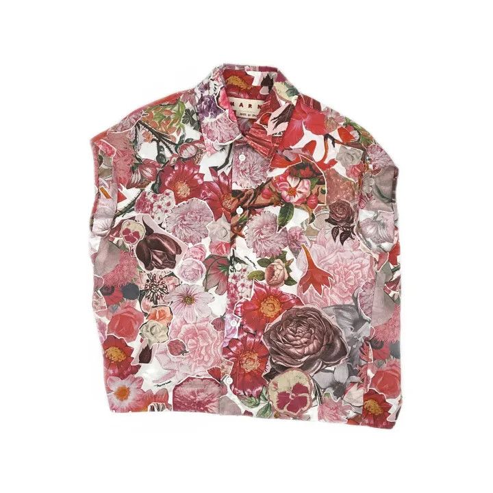 Marni Marni Floral Print Short Sleeve Shirt for Women Size M / US 6-8 / IT 42-44 - 2 Thumbnail