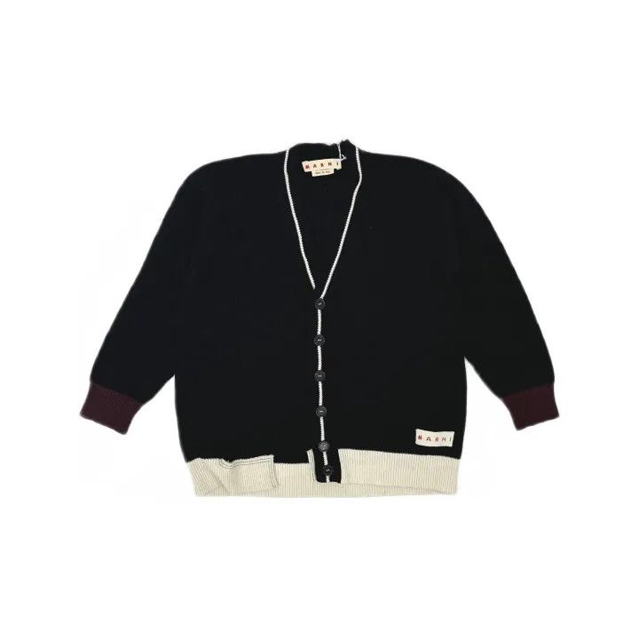 Marni Marni FW22 Colorblock V-Neck Knit Sweater Size M / US 6-8 / IT 42-44 - 2 Thumbnail