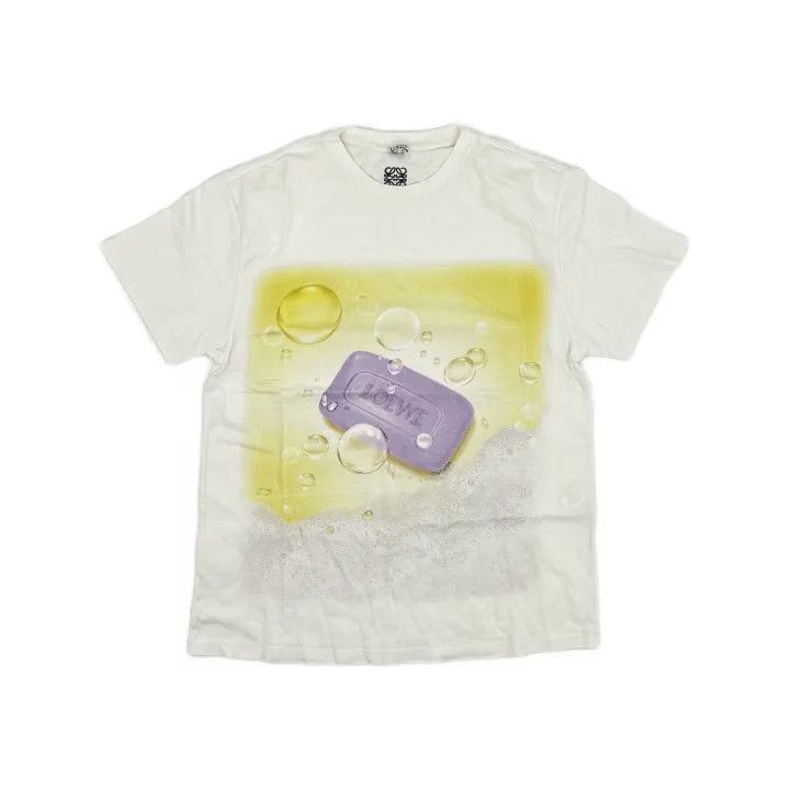 Loewe LOEWE White Graphic Print Short Sleeve T-Shirt Size L / US 10 / IT 46 - 2 Thumbnail