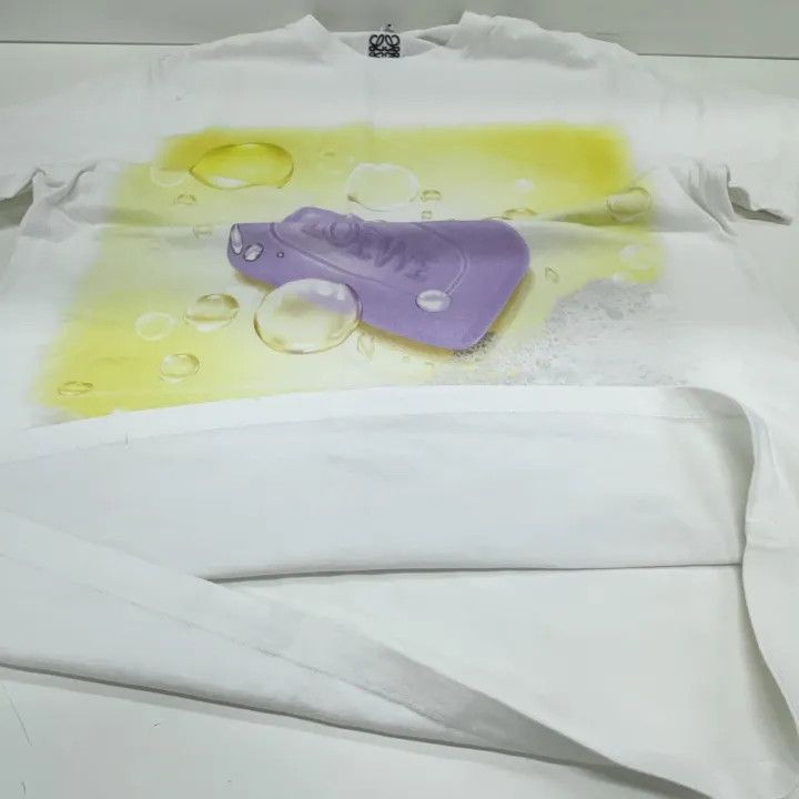 Loewe LOEWE White Graphic Print Short Sleeve T-Shirt Size L / US 10 / IT 46 - 9 Thumbnail