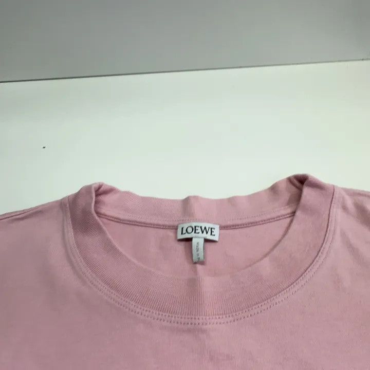 Loewe Loewe Pink Cropped Logo T-Shirt Size XS / US 0-2 / IT 36-38 - 7 Thumbnail
