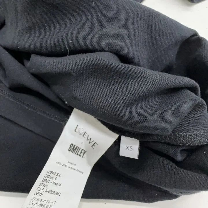 Loewe Loewe Black T-Shirt with Neon Yellow Smile Size XS / US 0-2 / IT 36-38 - 4 Thumbnail