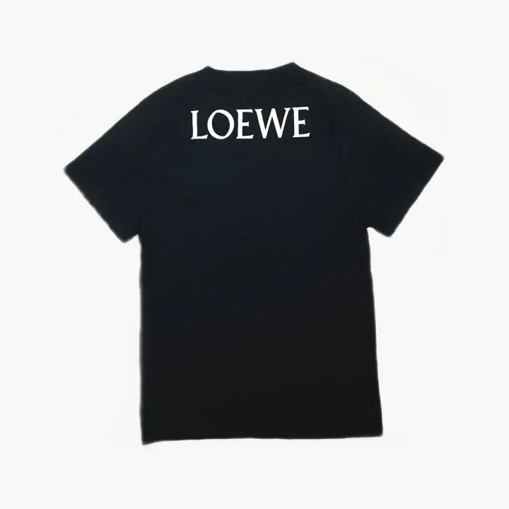 Loewe Loewe Black T-Shirt with Neon Yellow Smile Size XS / US 0-2 / IT 36-38 - 3 Thumbnail