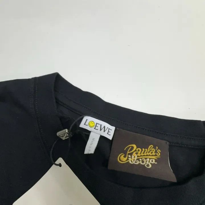 Loewe Loewe Black T-Shirt with Neon Yellow Smile Size XS / US 0-2 / IT 36-38 - 6 Thumbnail