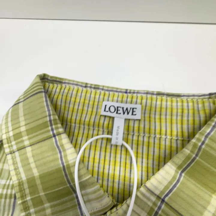 Loewe Loewe Green Short Sleeve Check Shirt Size M / US 6-8 / IT 42-44 - 3 Thumbnail